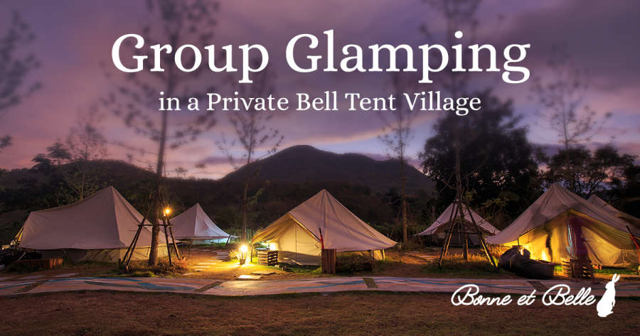 Group-Glamping-in-a-private-bell-tent-village